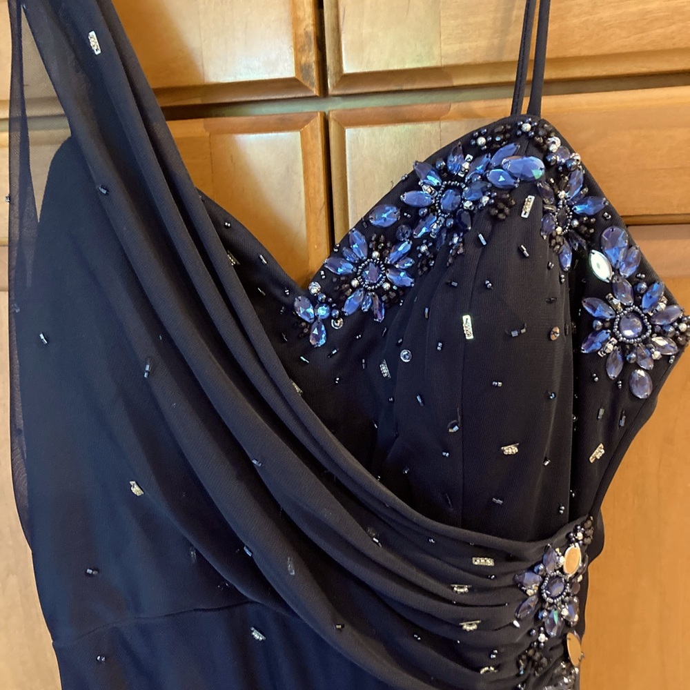 Navy Blue Prom Dress Size 10